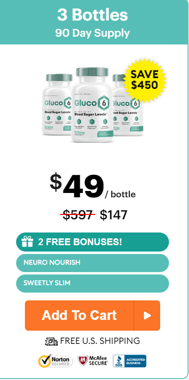 gluco6 3 bottles