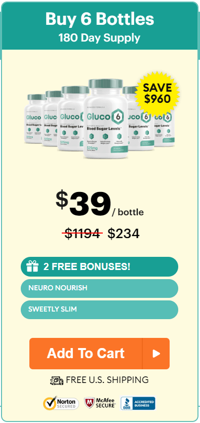 gluco6 6 bottles